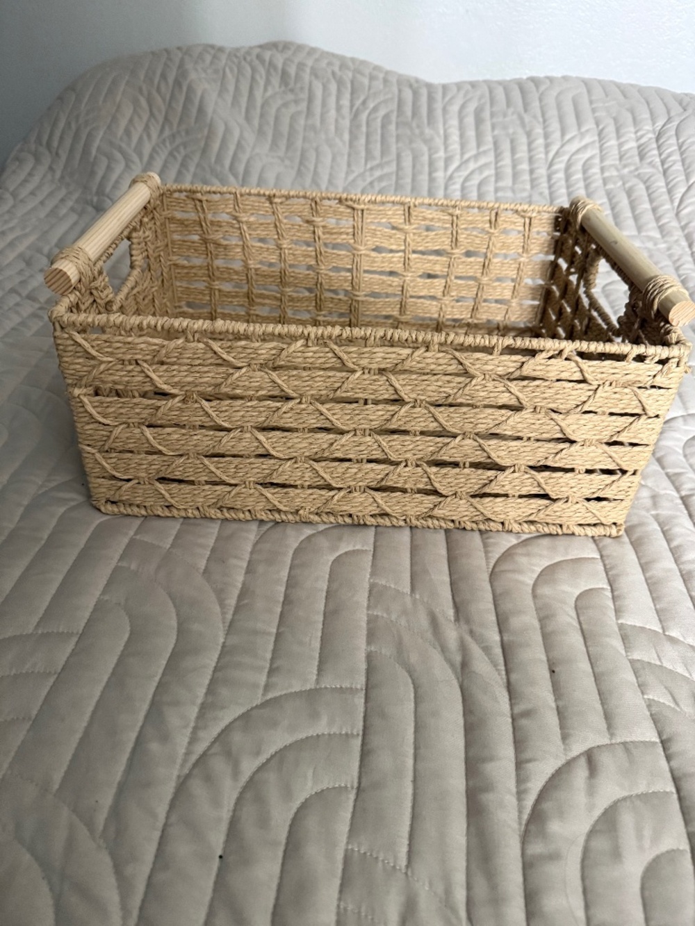 New paper wicker basket